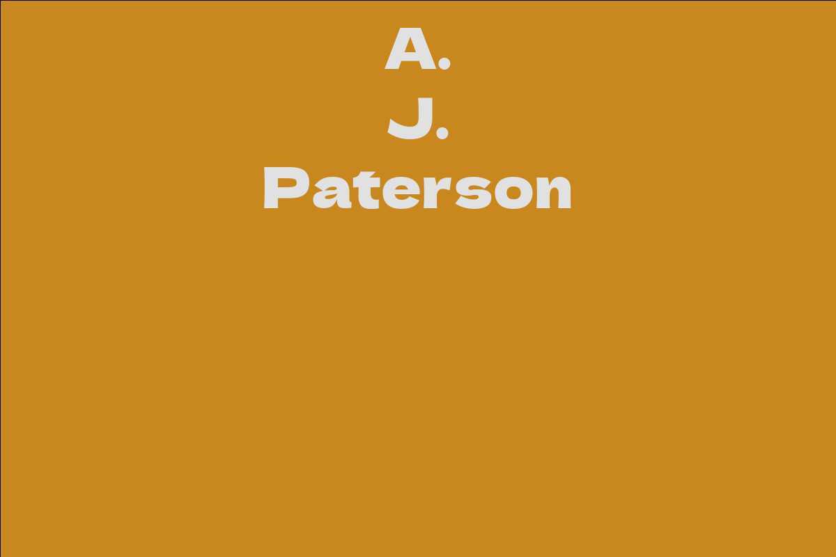 A. J. Paterson
