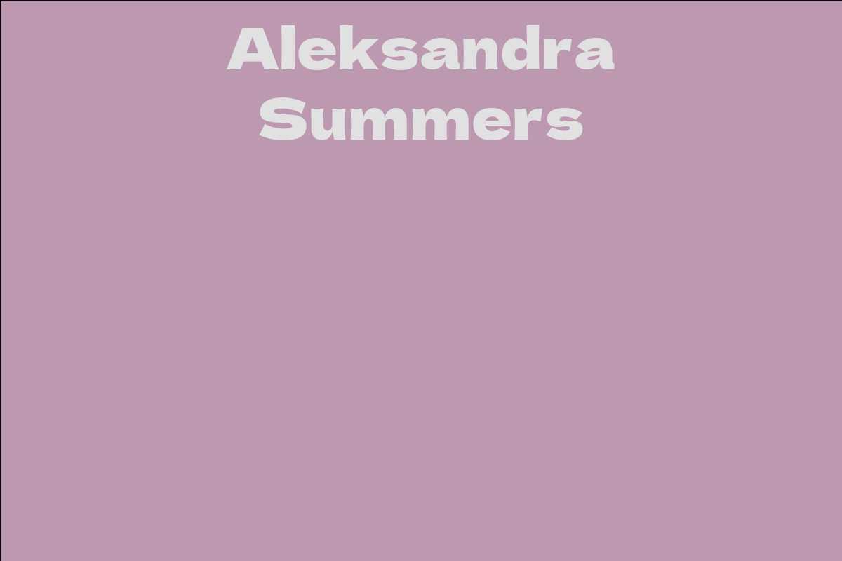 Aleksandra Summers