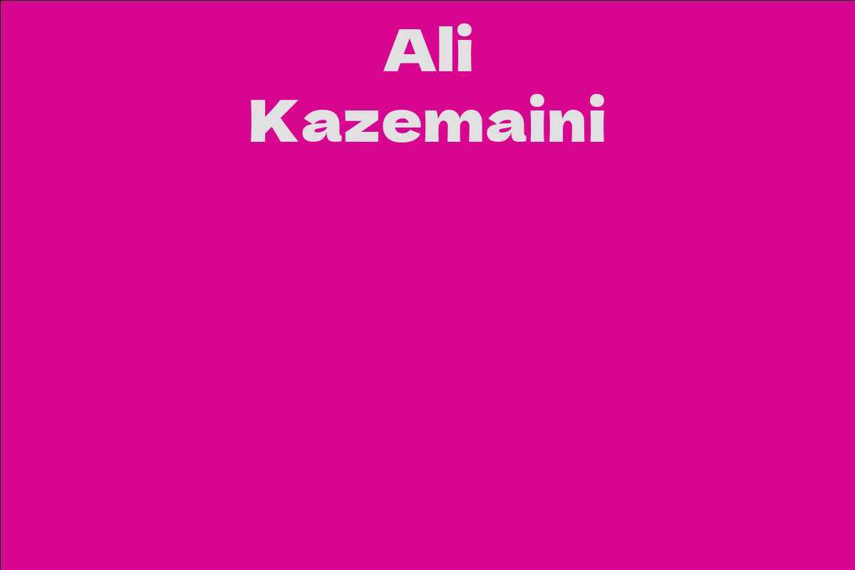 Ali Kazemaini