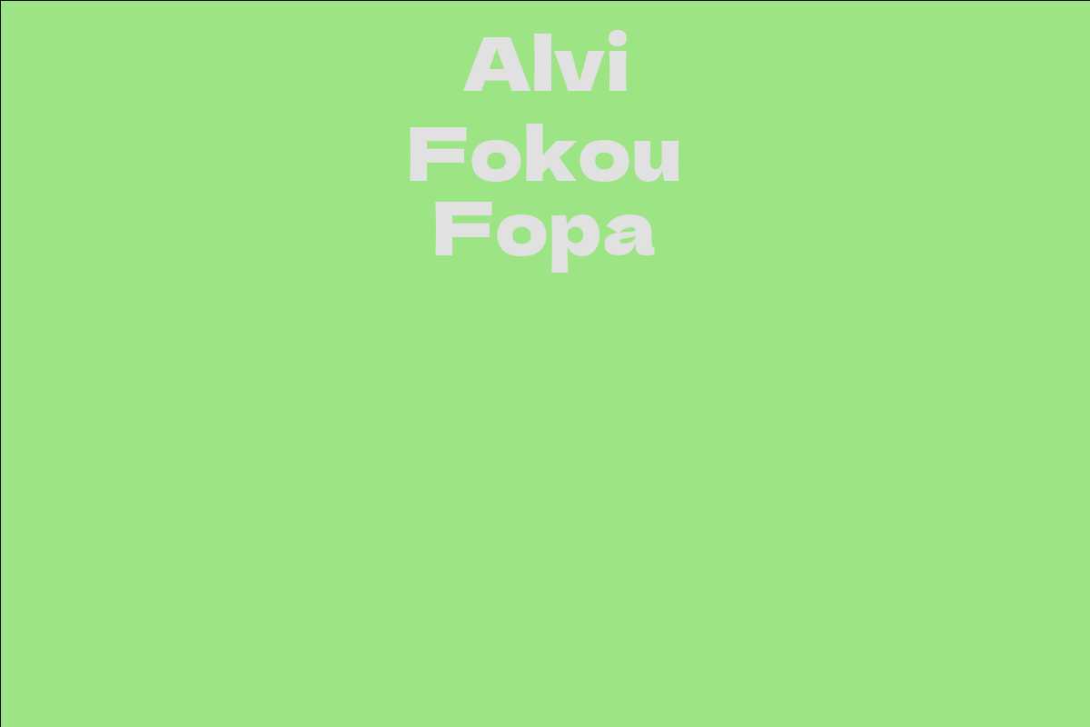Alvi Fokou Fopa