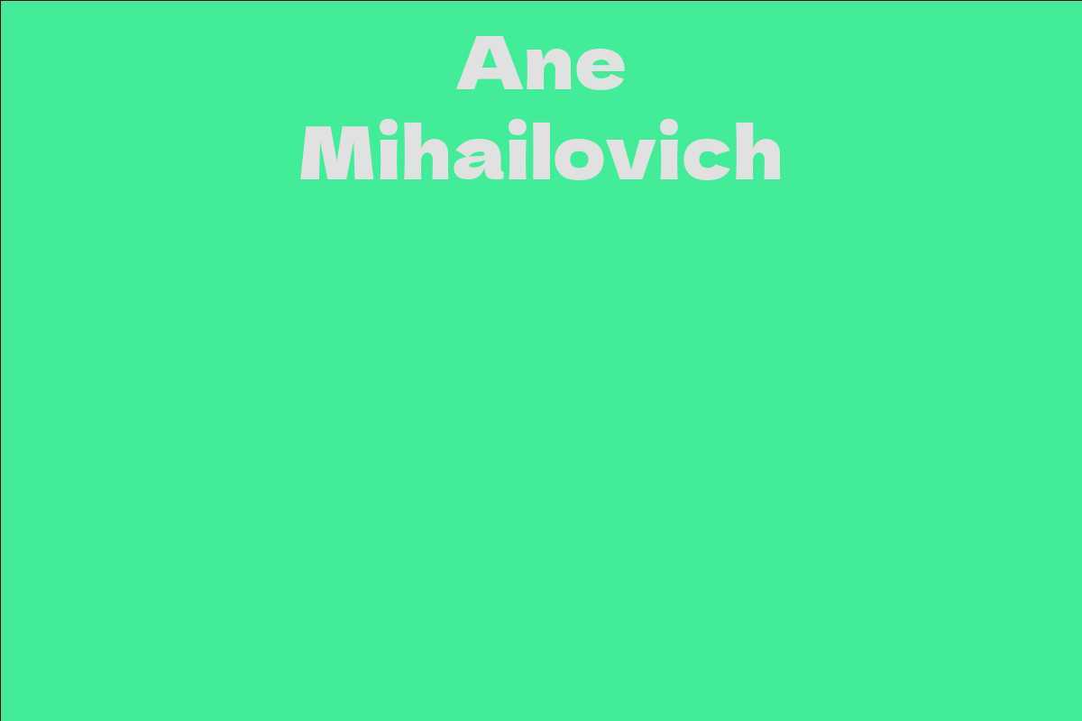 Ane Mihailovich