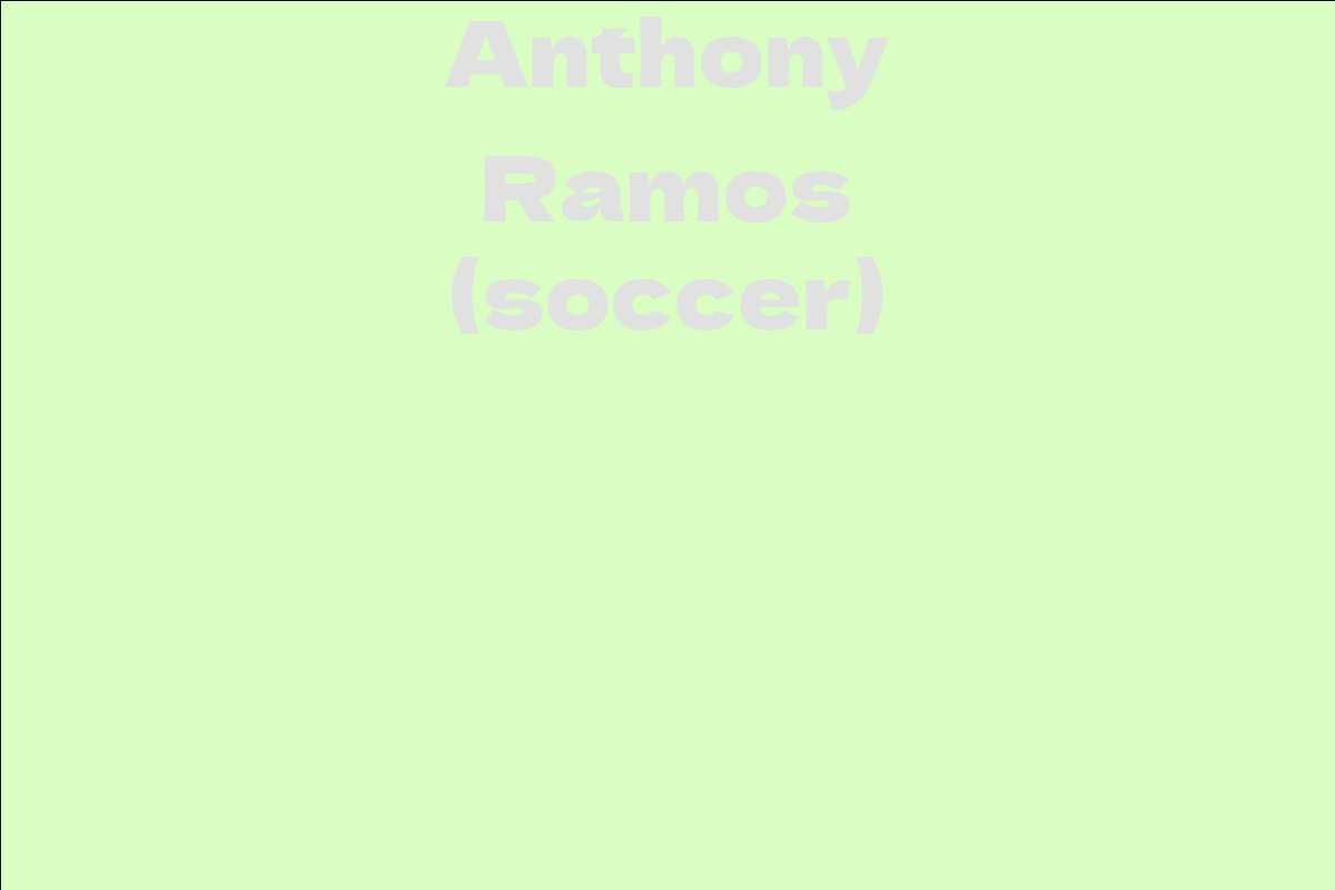 Anthony Ramos (soccer)
