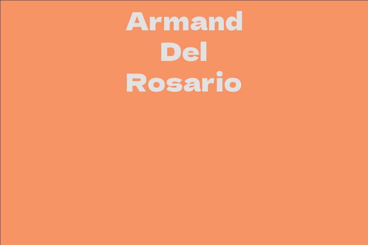 Armand Del Rosario