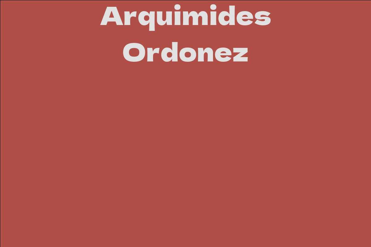Arquimides Ordonez