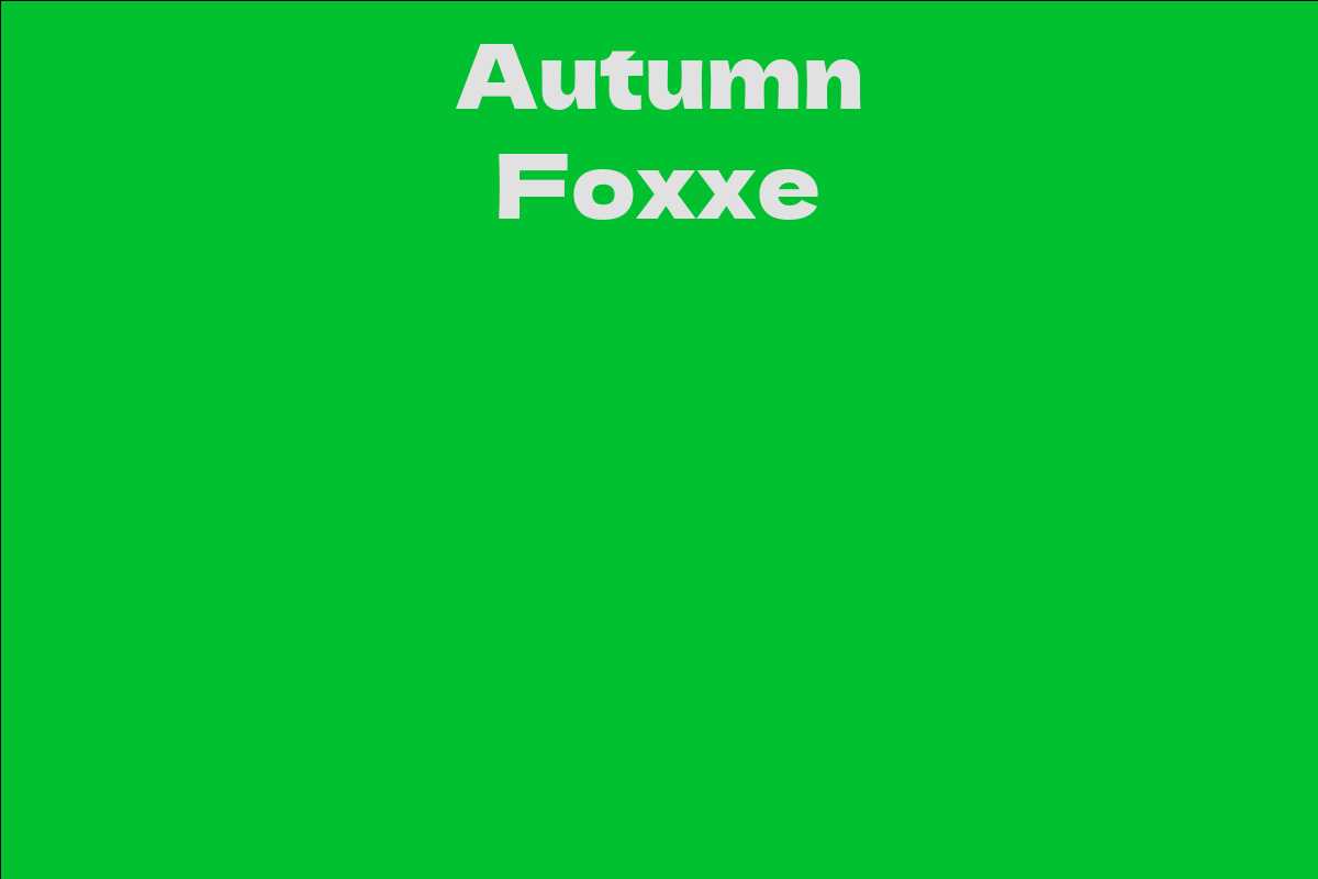 Autumn Foxxe