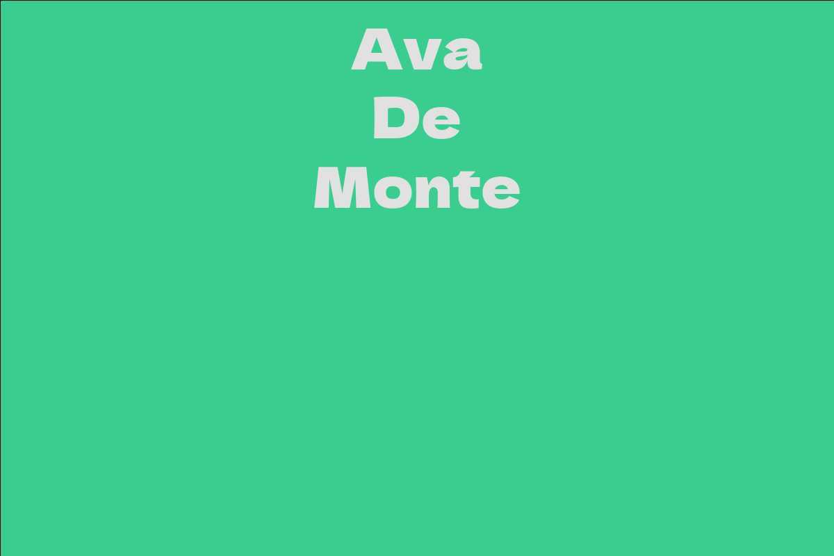 Ava De Monte