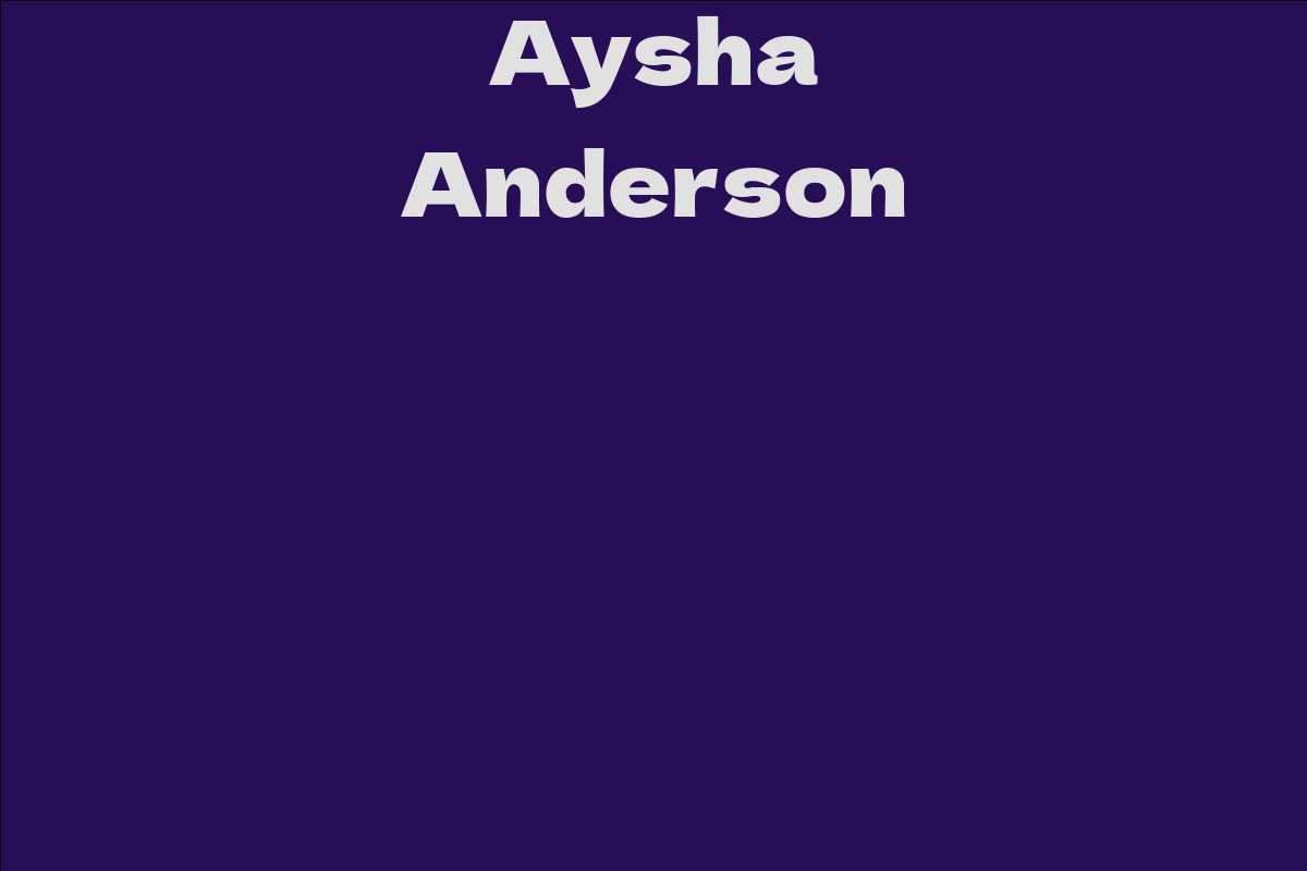 Aysha Anderson