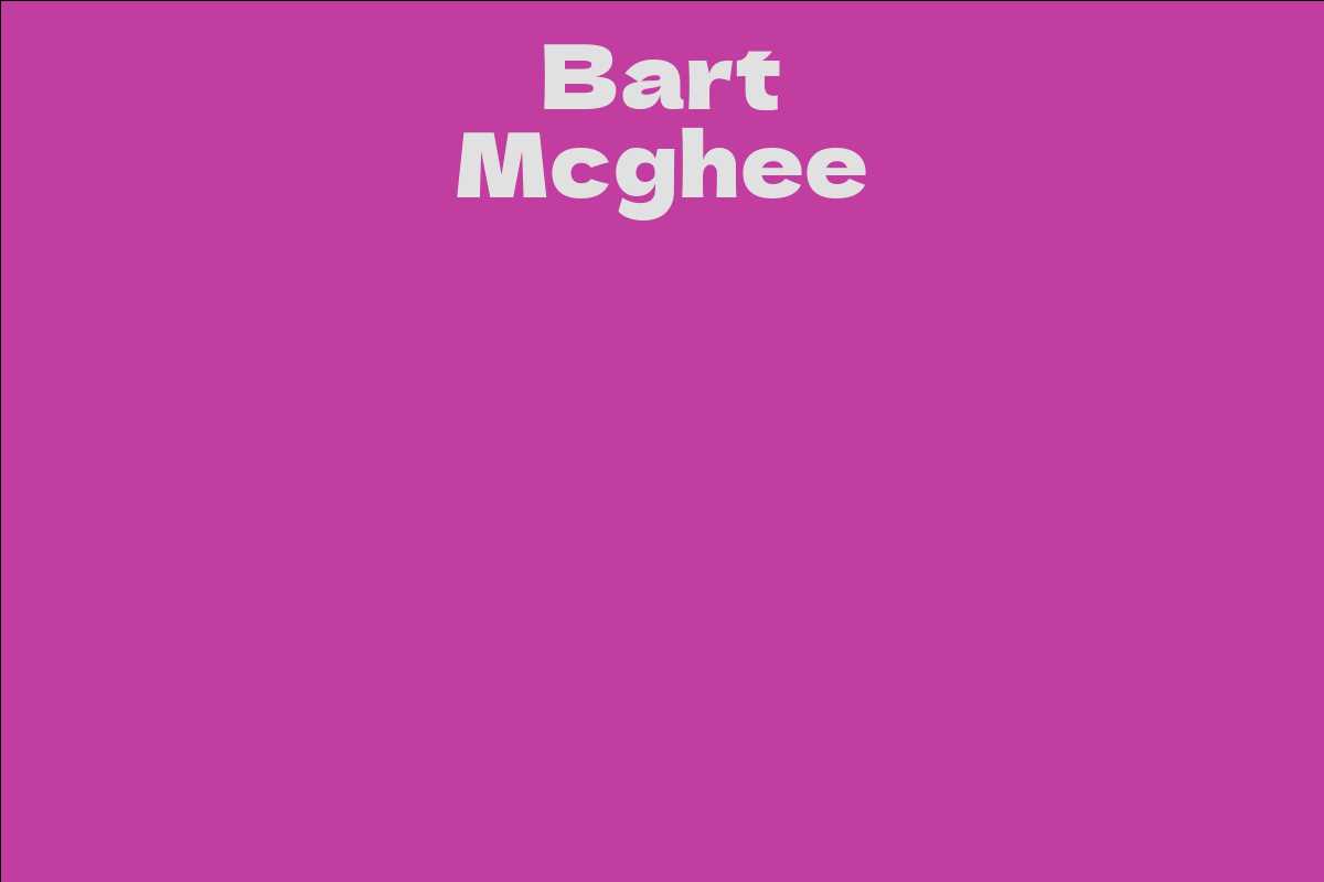 Bart Mcghee