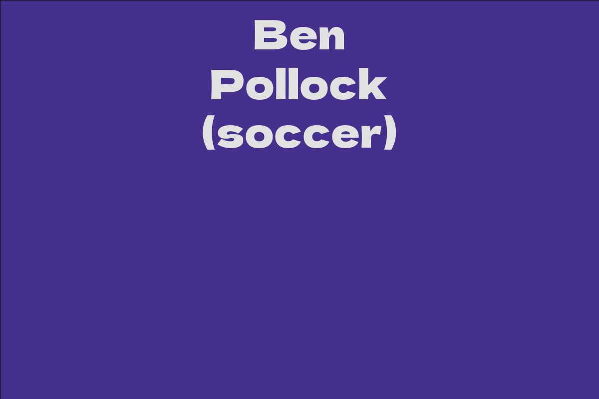 Ben Pollock (soccer)