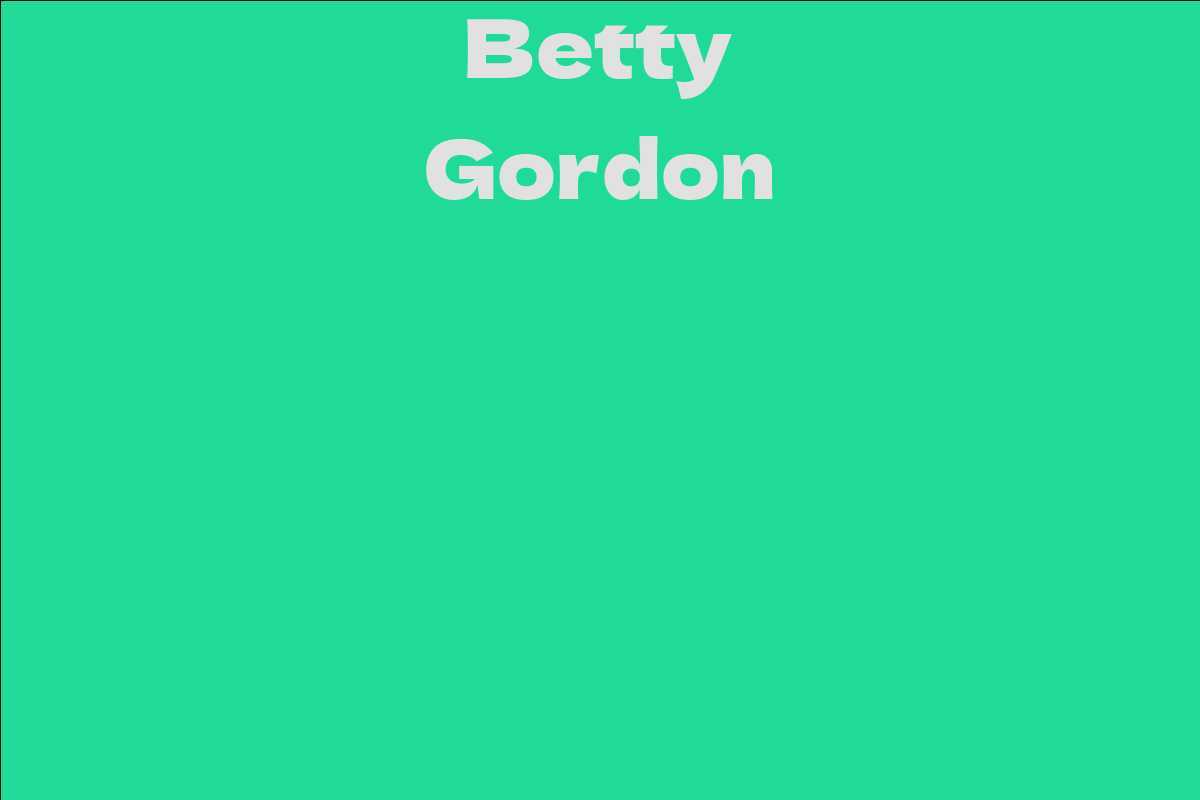 Betty Gordon