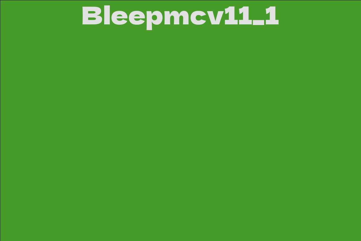 Bleepmcv11_1
