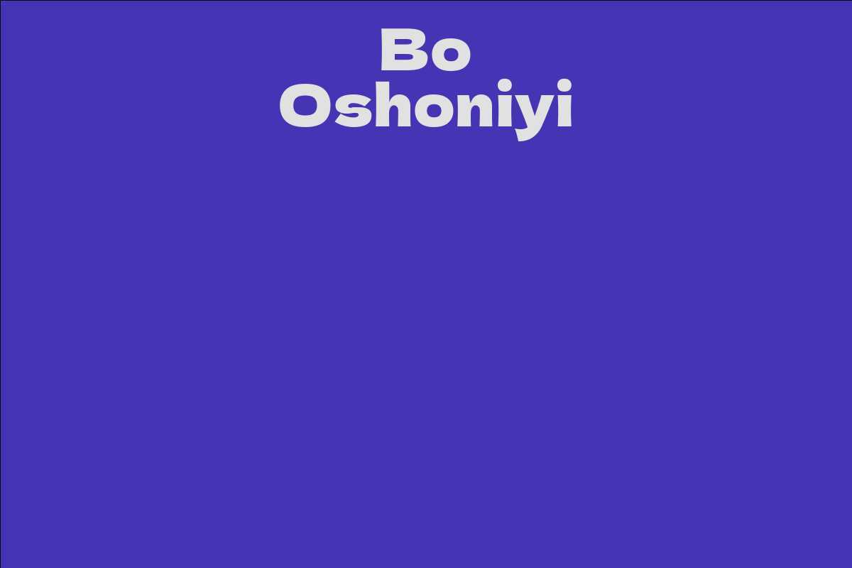 Bo Oshoniyi