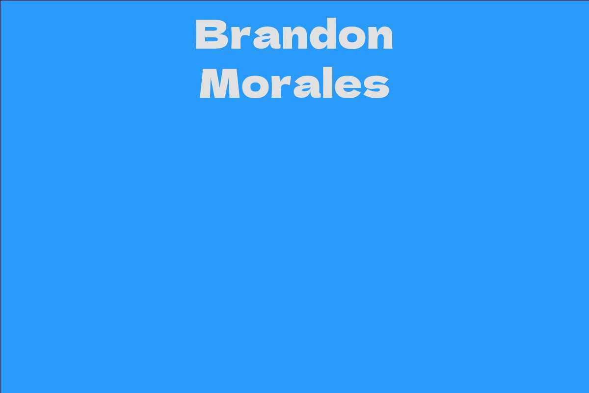 Brandon Morales