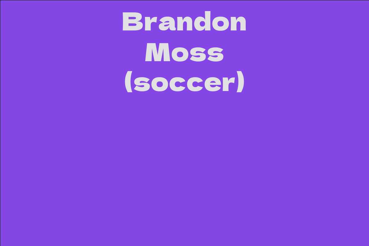 Brandon Moss (soccer)
