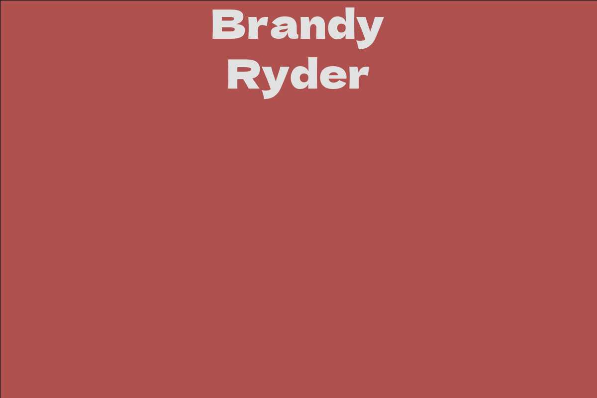Brandy Ryder - Facts, Bio, Career, Net Worth | AidWiki