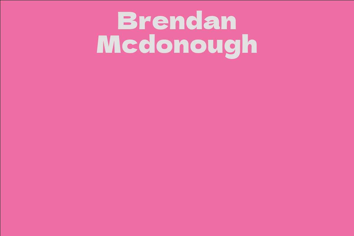 Brendan Mcdonough