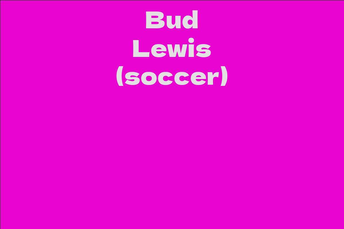 Bud Lewis (soccer)
