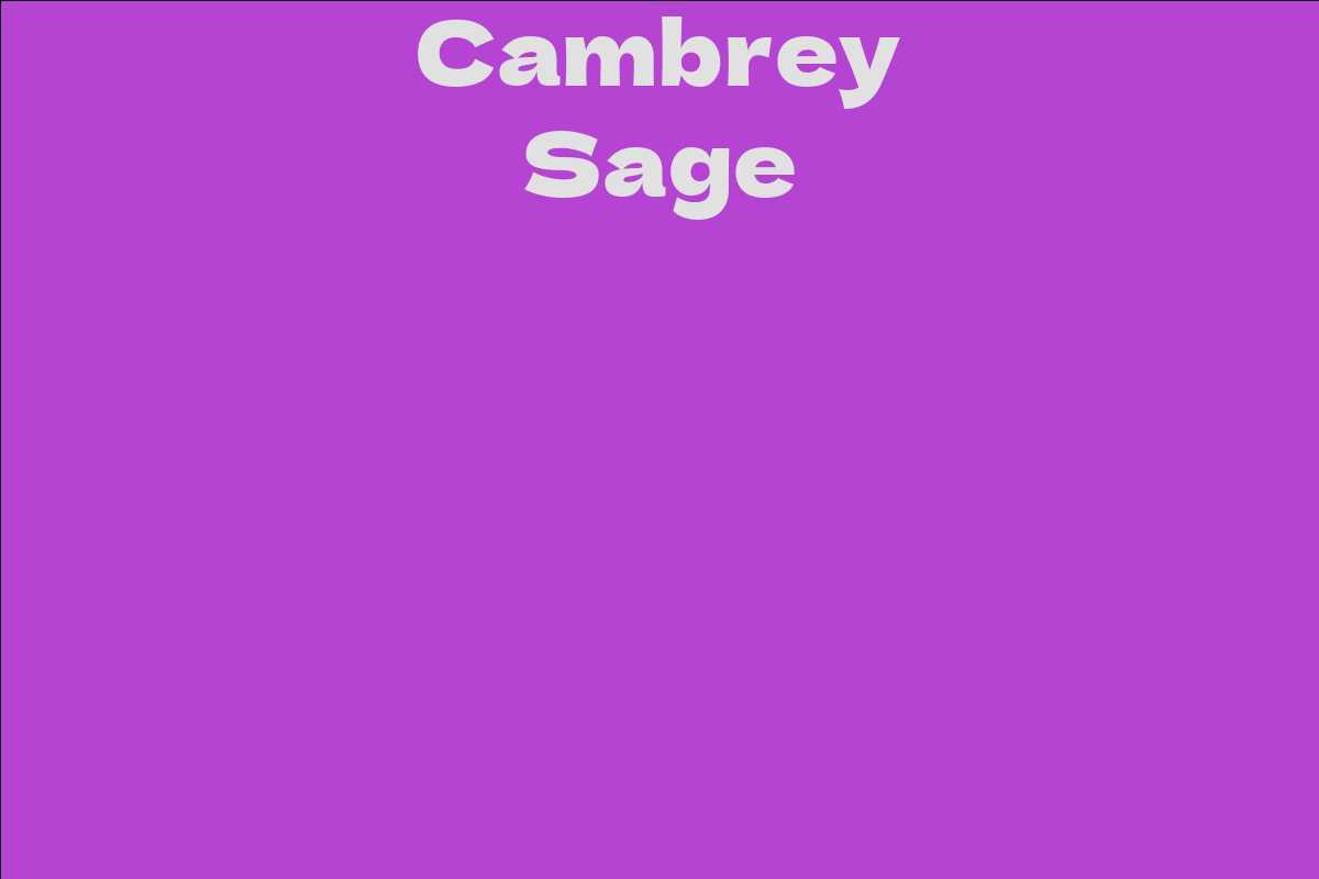 Cambrey Sage
