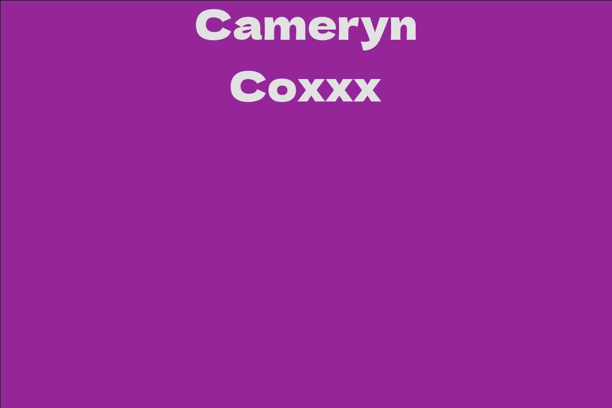 Cameryn Coxxx - Facts, Bio, Career, Net Worth | AidWiki