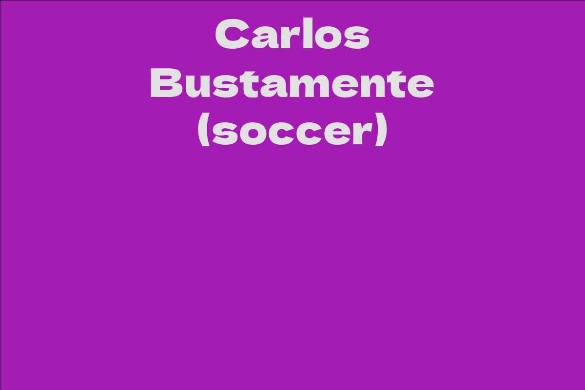 Carlos Bustamente (soccer)