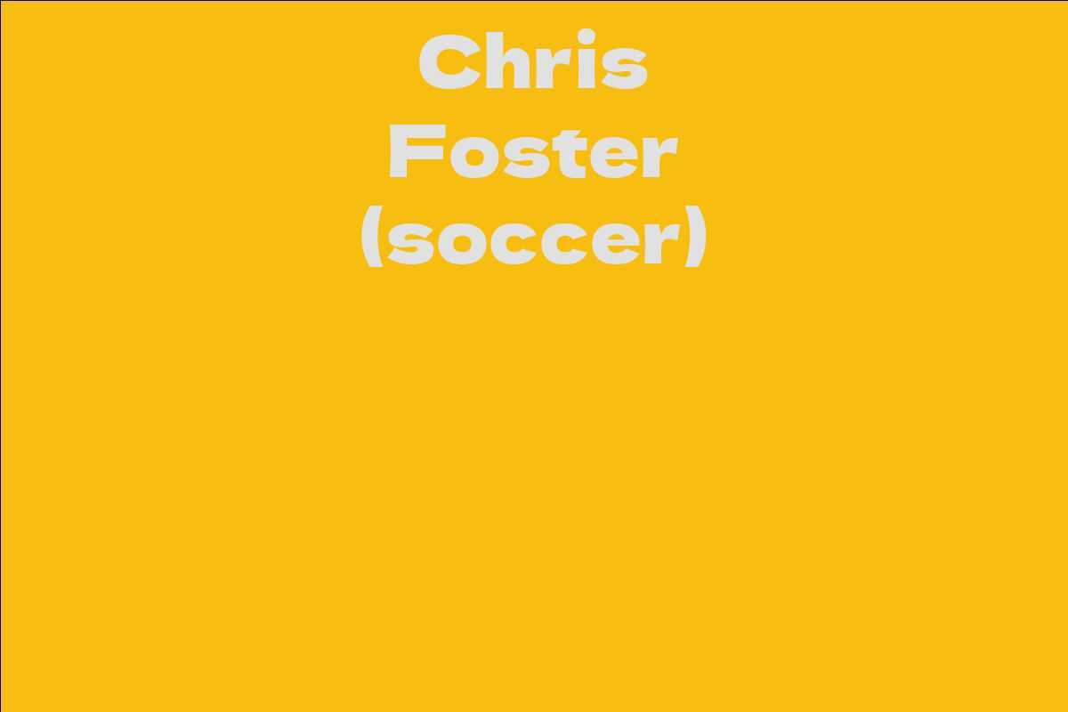 Chris Foster (soccer)