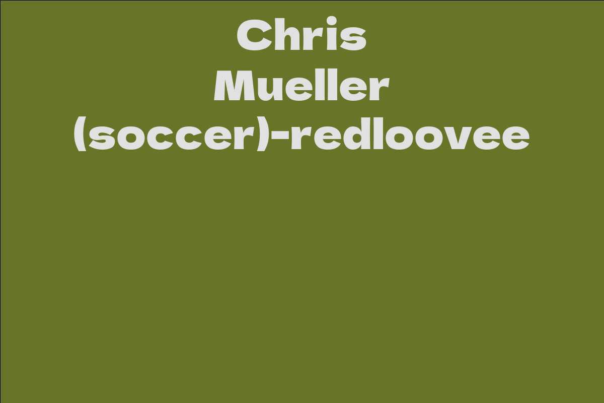 Chris Mueller (soccer)-redloovee