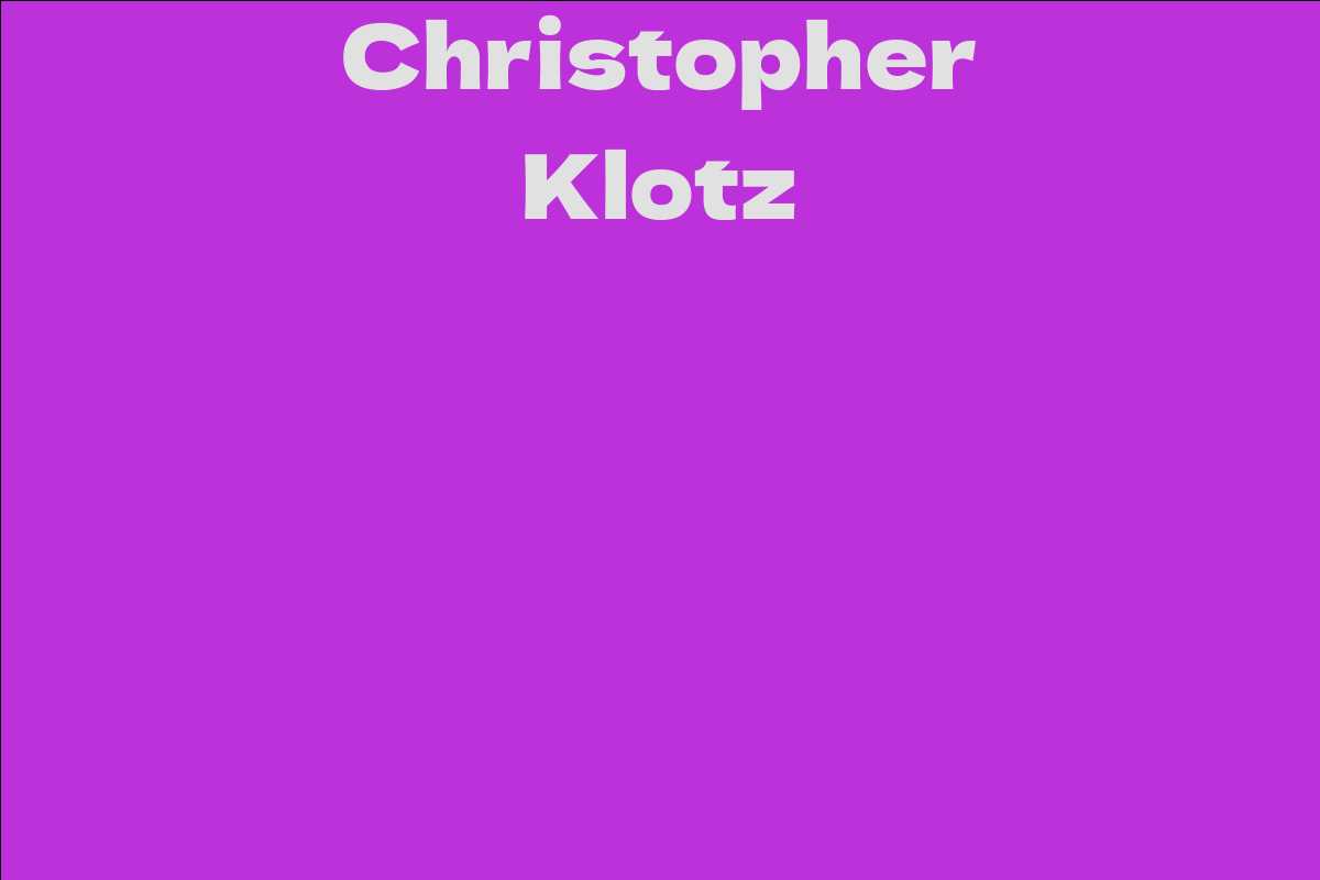 Christopher Klotz