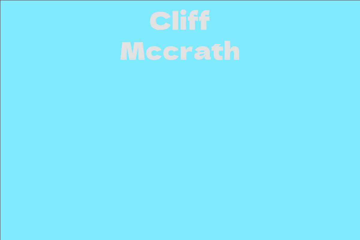 Cliff Mccrath