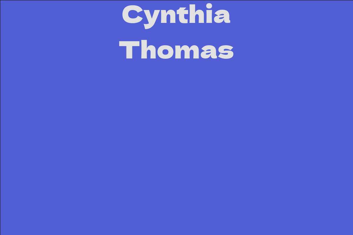 Cynthia Thomas