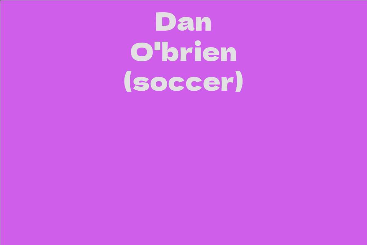 Dan O'brien (soccer)