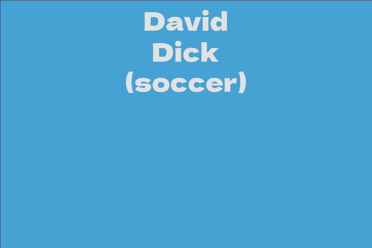 David Dick (soccer)