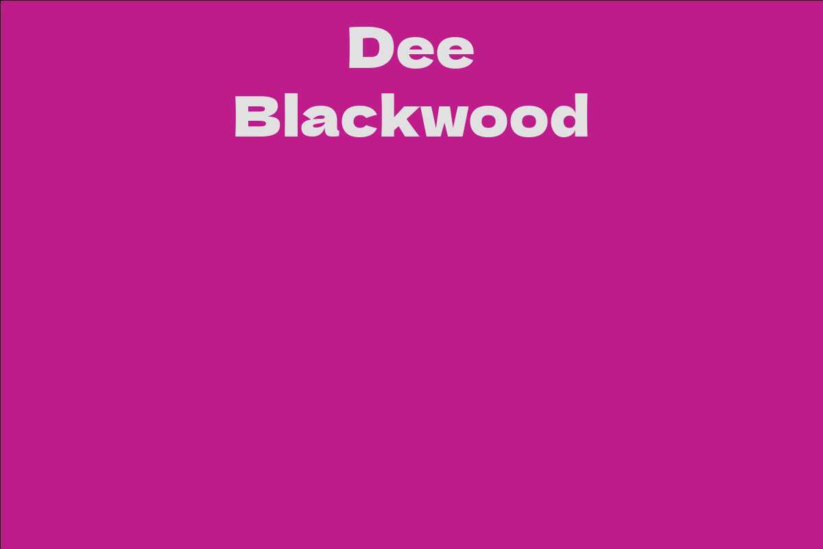 Dee Blackwood