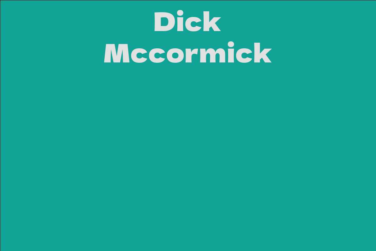 Dick Mccormick