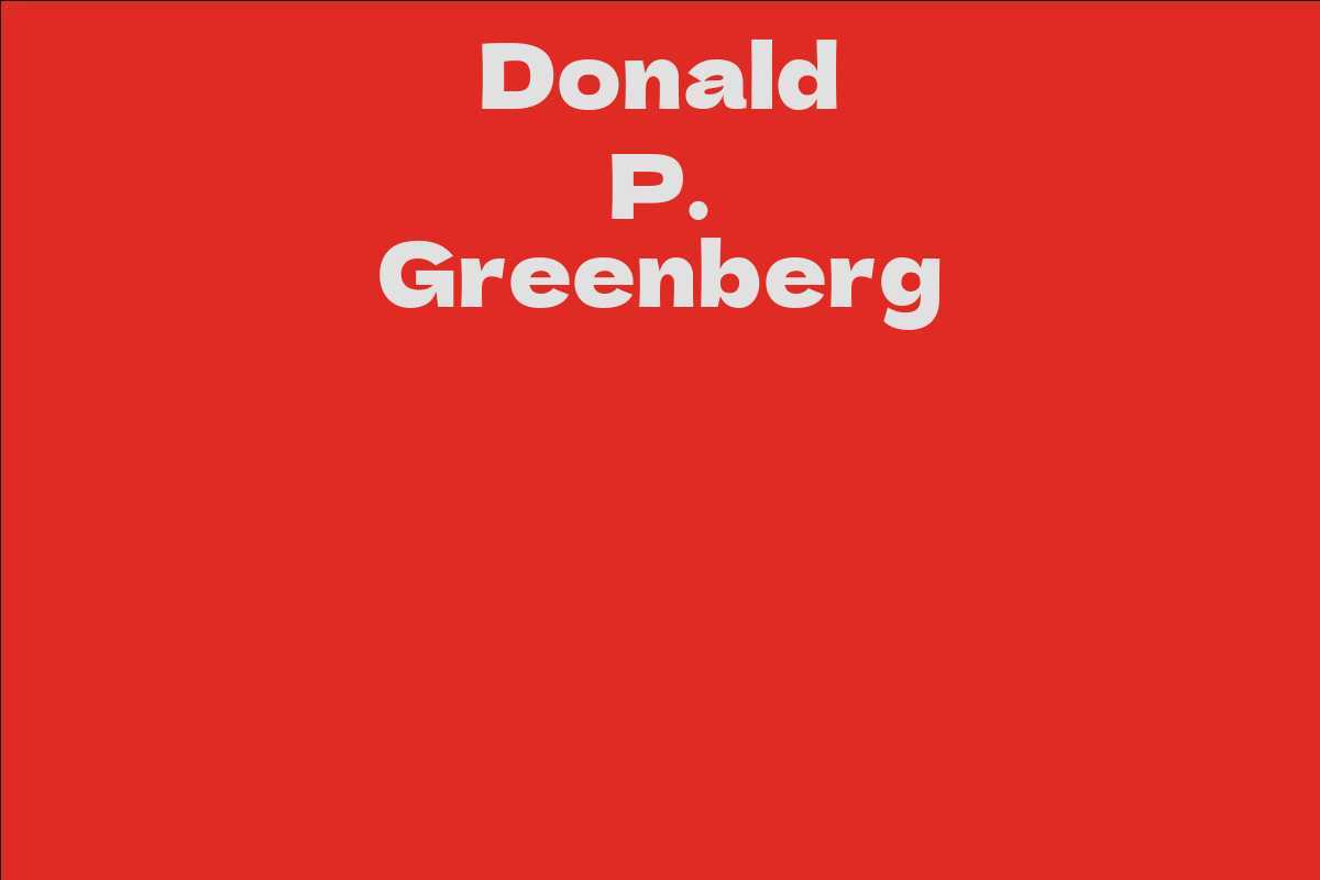 Donald P. Greenberg