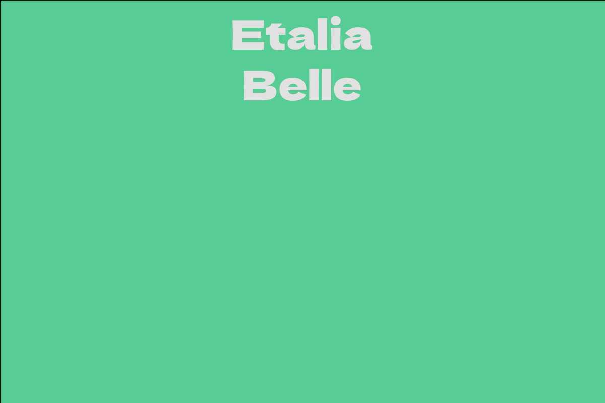 Etalia Belle