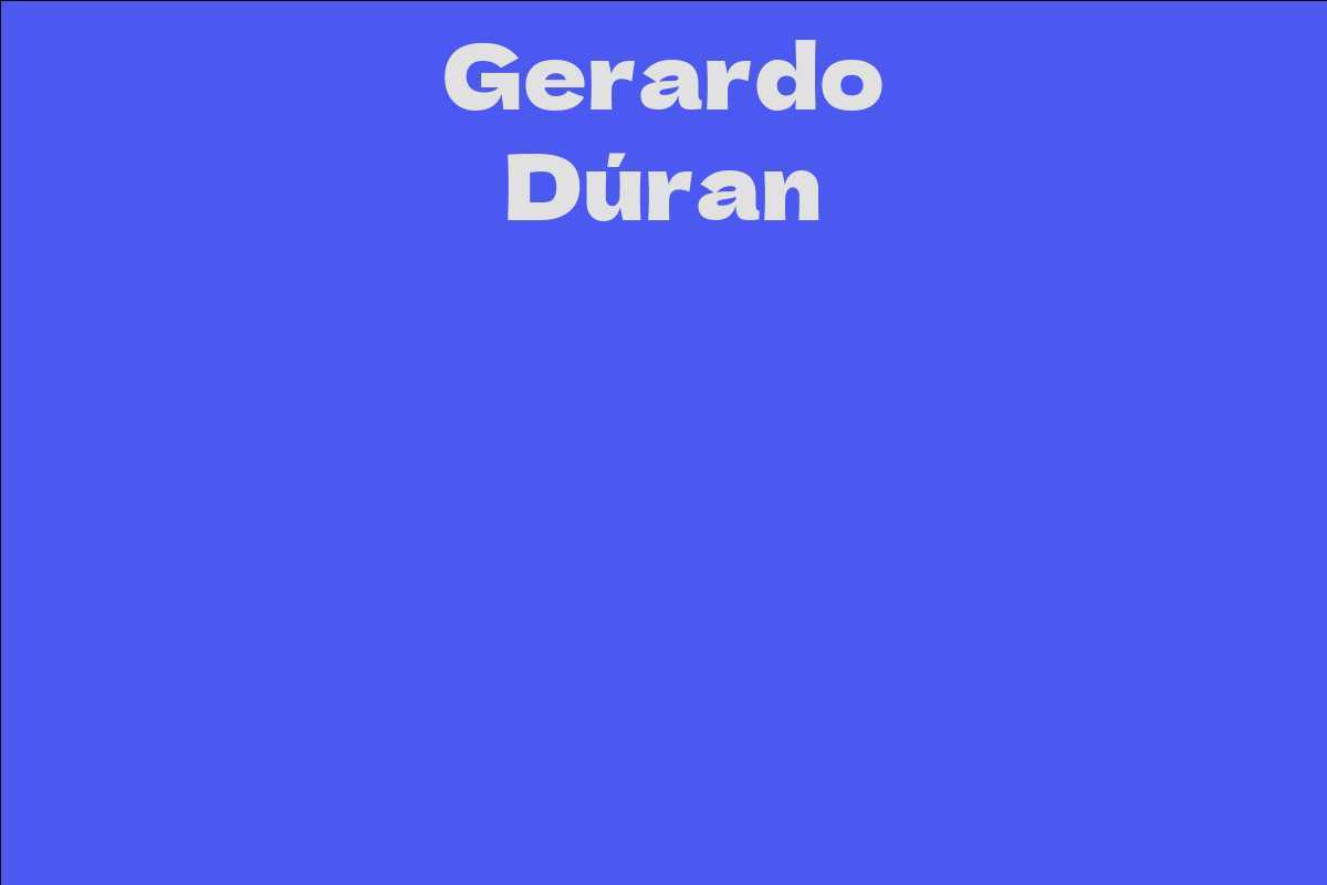 Gerardo Dúran