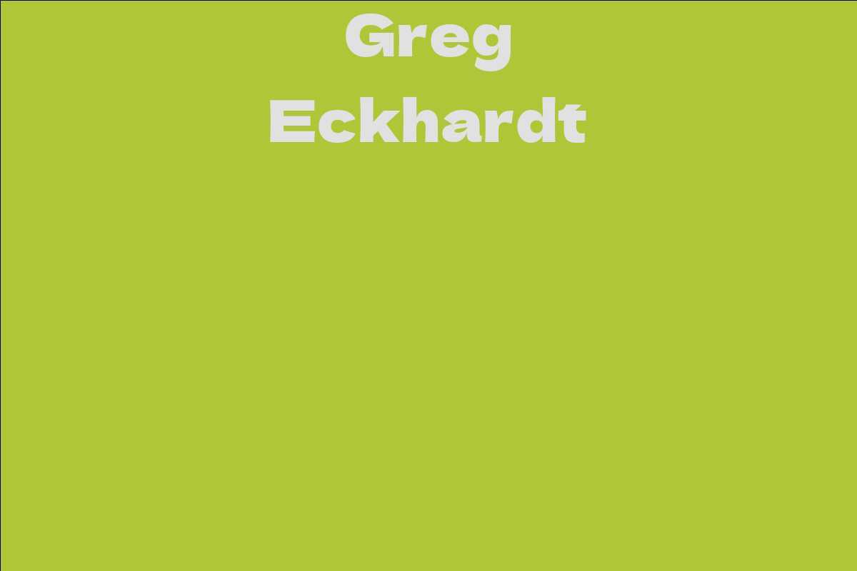 Greg Eckhardt