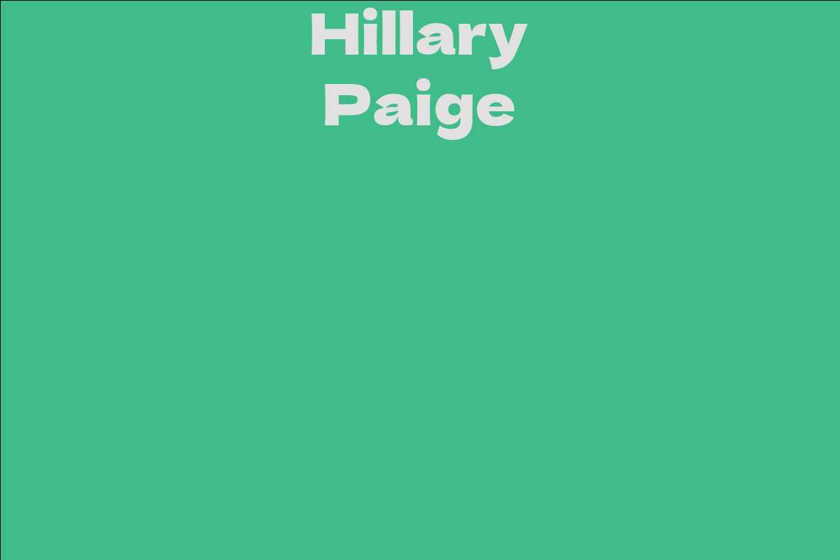 Hillary Paige