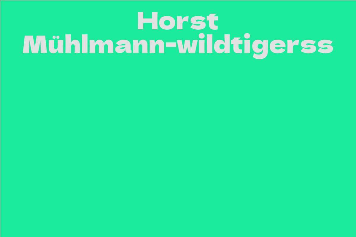 Horst Mühlmann-wildtigerss