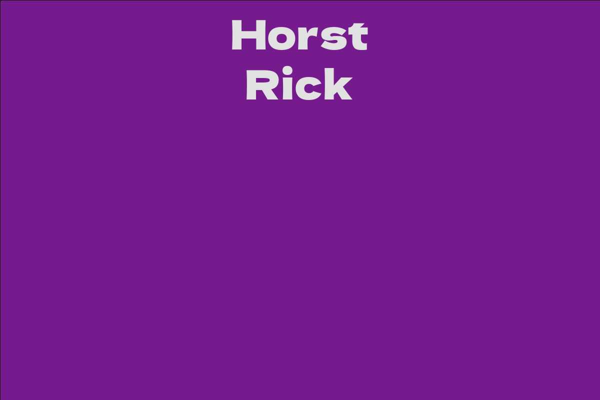 Horst Rick