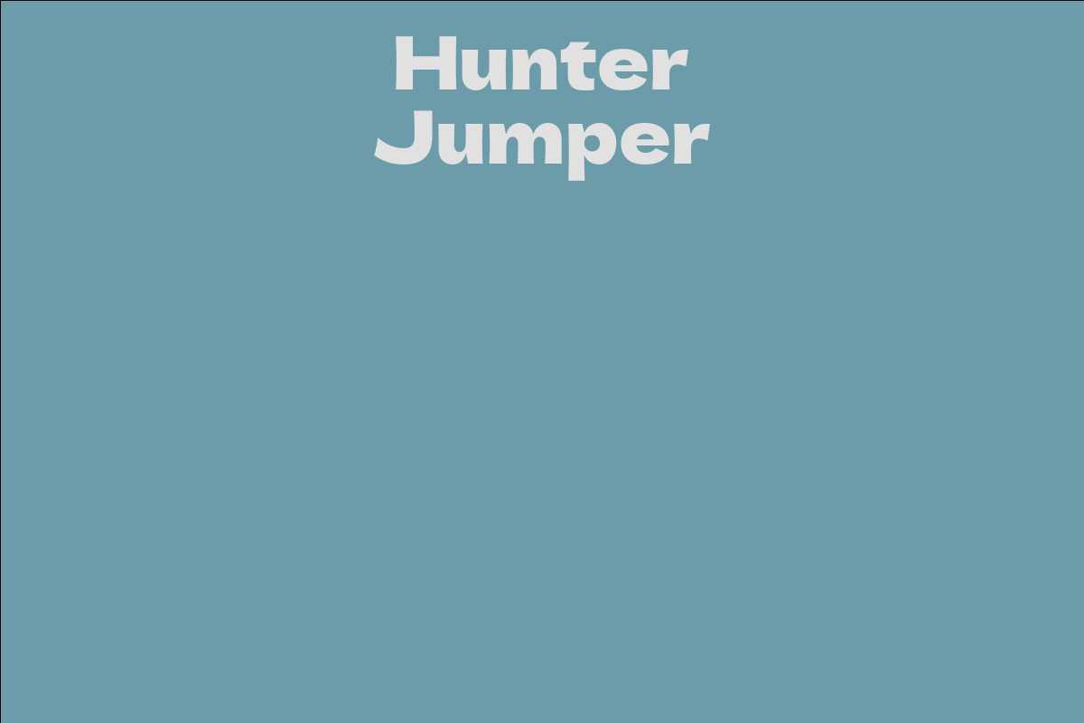 Hunter Jumper