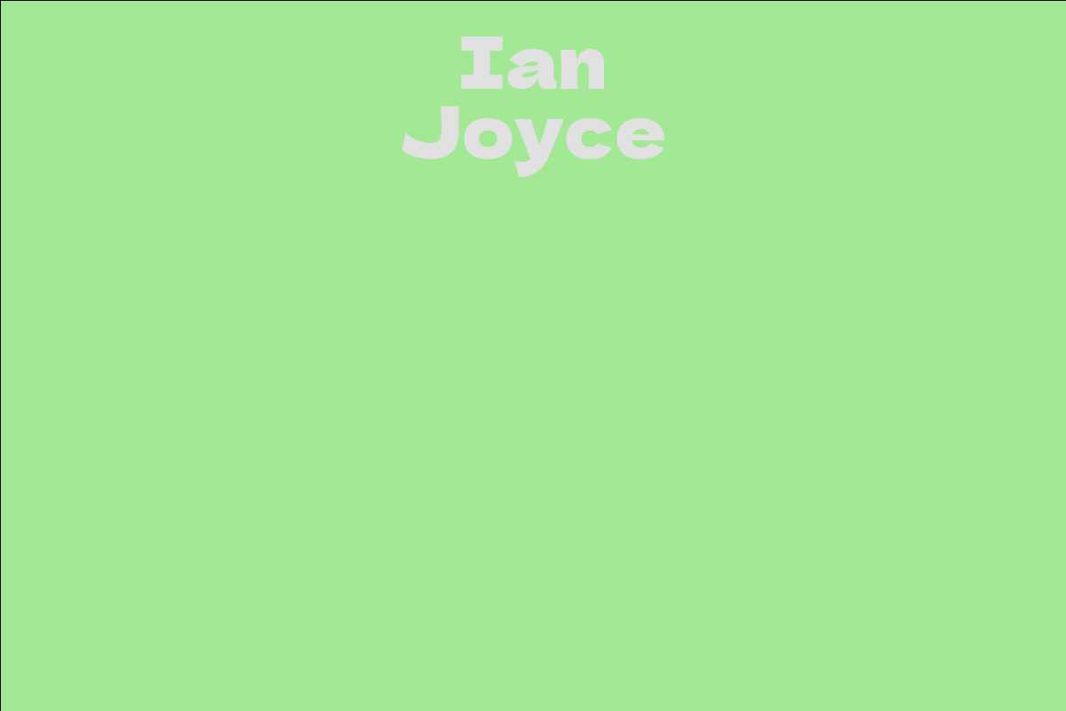 Ian Joyce Facts, Bio, Career, Net Worth AidWiki
