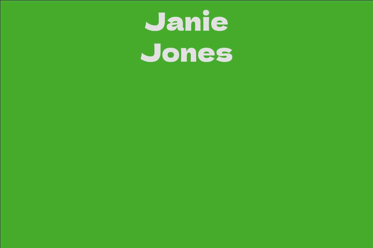 Janie Jones
