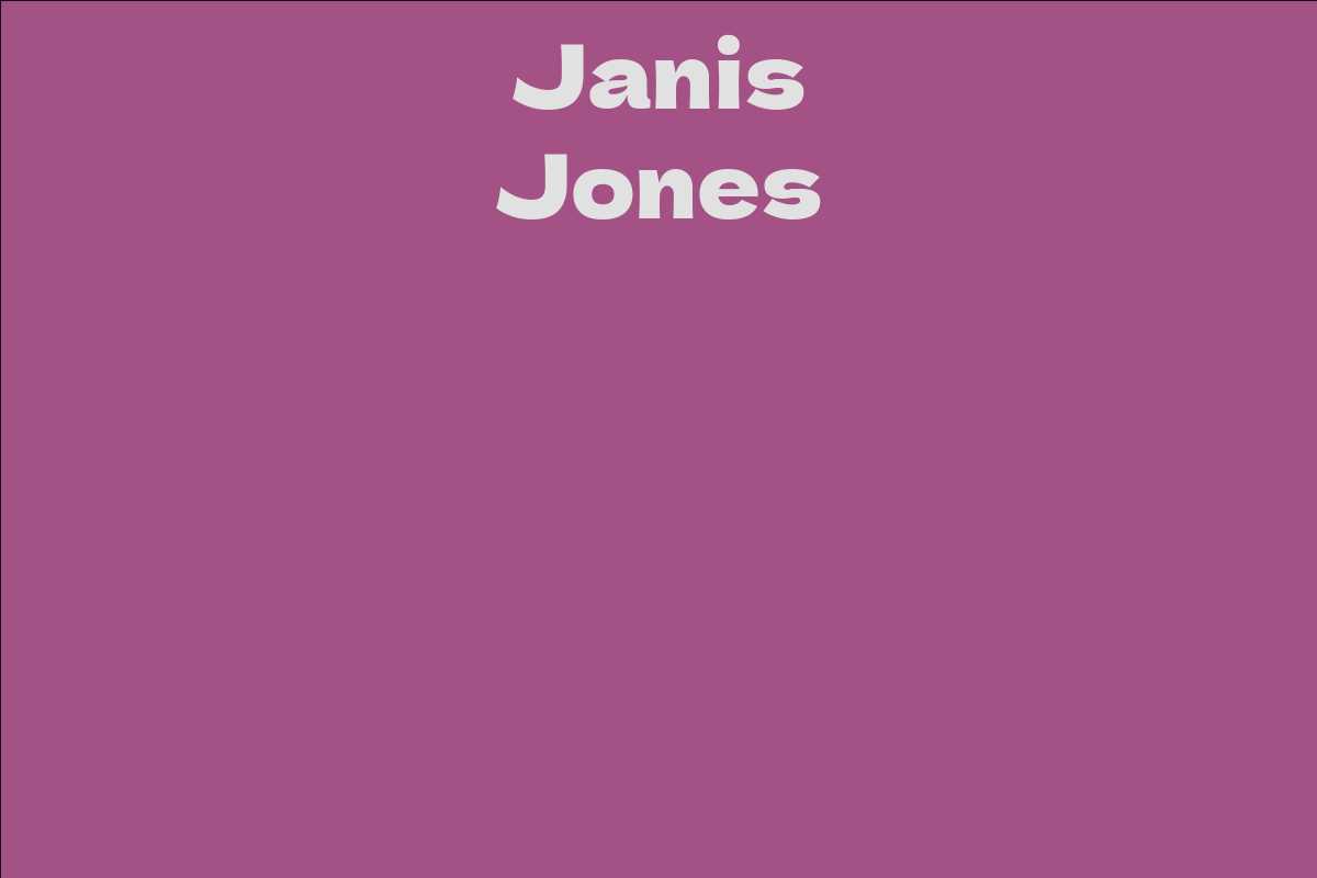 Janis Jones