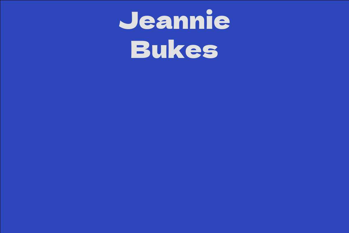 Jeannie Bukes