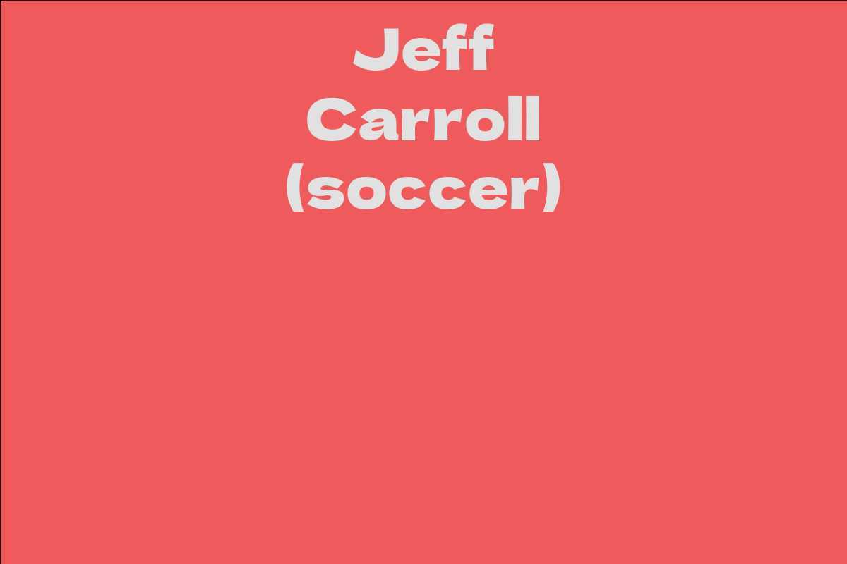Jeff Carroll (soccer)