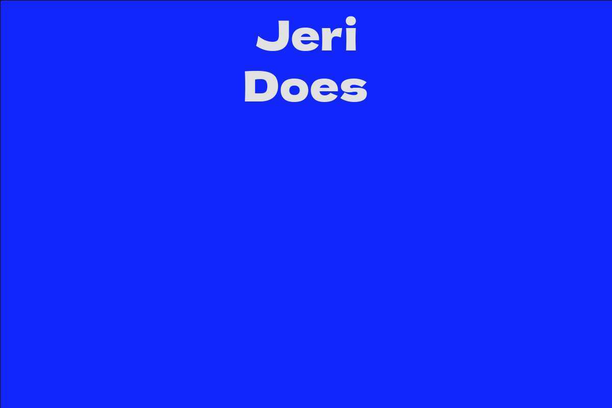 Jeri Does