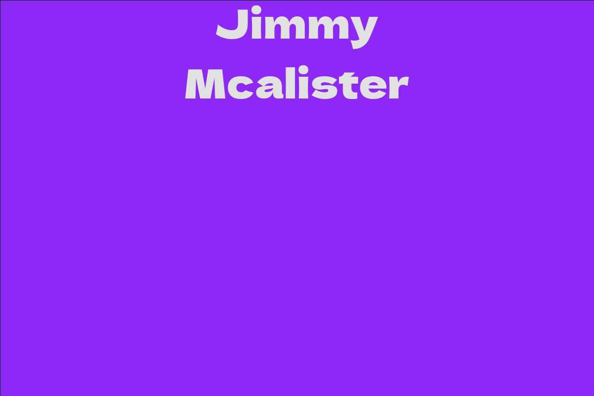 Jimmy Mcalister