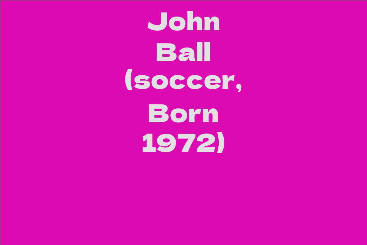 John Ball (soccer, Born 1972)