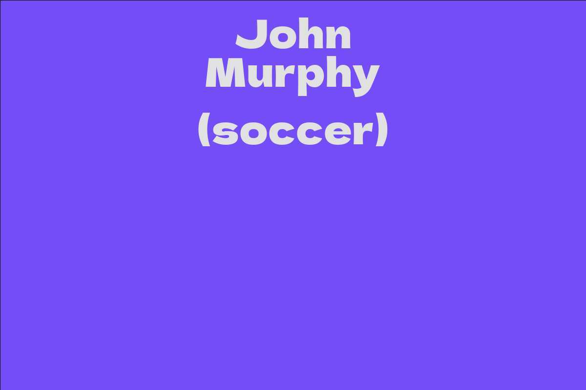 John Murphy (soccer)